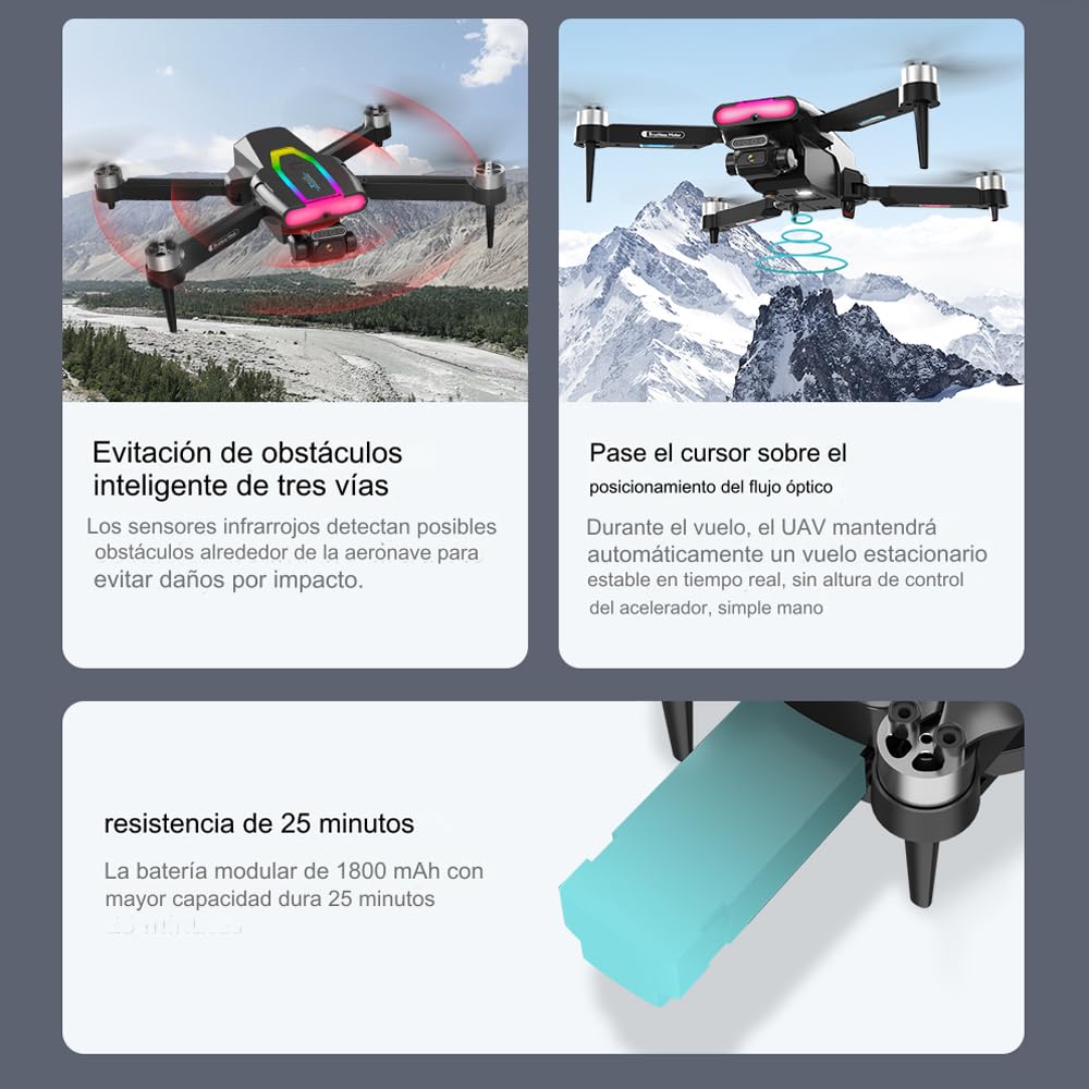 NACOOL drone profesional, mini drone, adecuado para principiantes en drones y entusiastas de la fotografía.