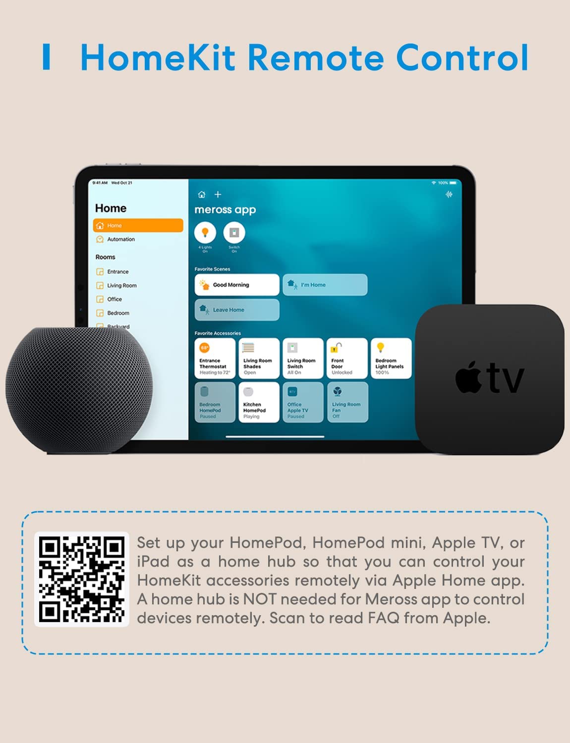 Meross Smart Plug Mini, 16A y WiFi fiable, compatible con Apple HomeKit, Siri, Alexa, Echo, Google Home, Nest Hub y SmartThings, Control de aplicaciones, Temporizador, no necesita concentrador