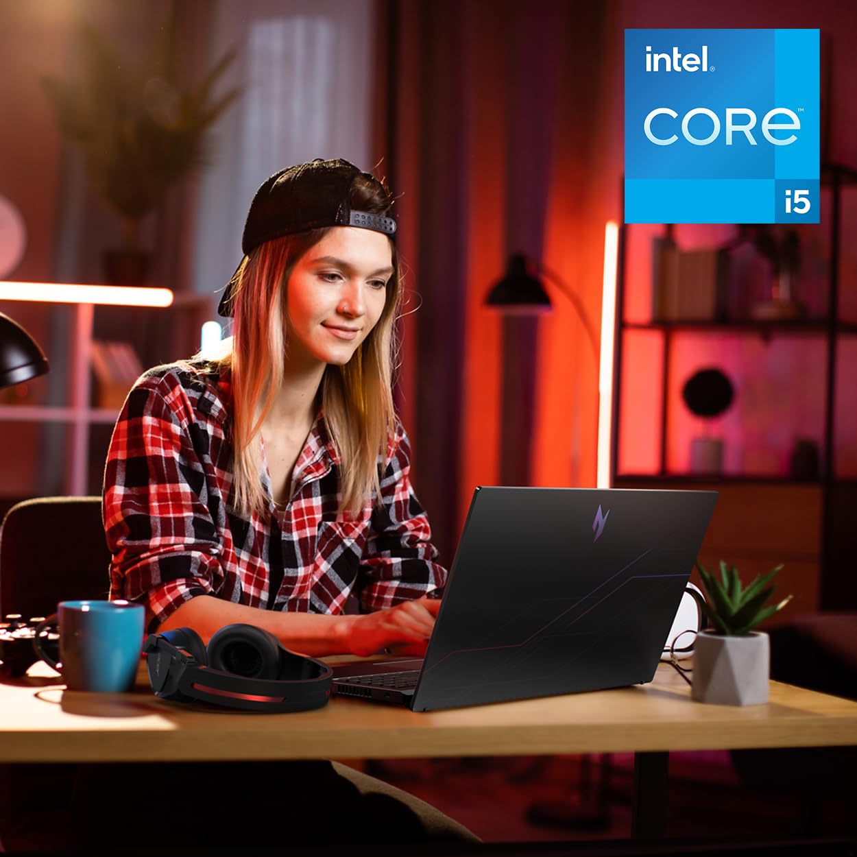Acer Nitro V Gaming Laptop | Procesador Intel Core i5-13420H | GPU para portátil NVIDIA GeForce RTX 4050 | visualización FHD IPS de 15.6 Pulgadas | 8GB DDR5 | SSD de 512GB Gen 4 | Wi-Fi 6 | KB