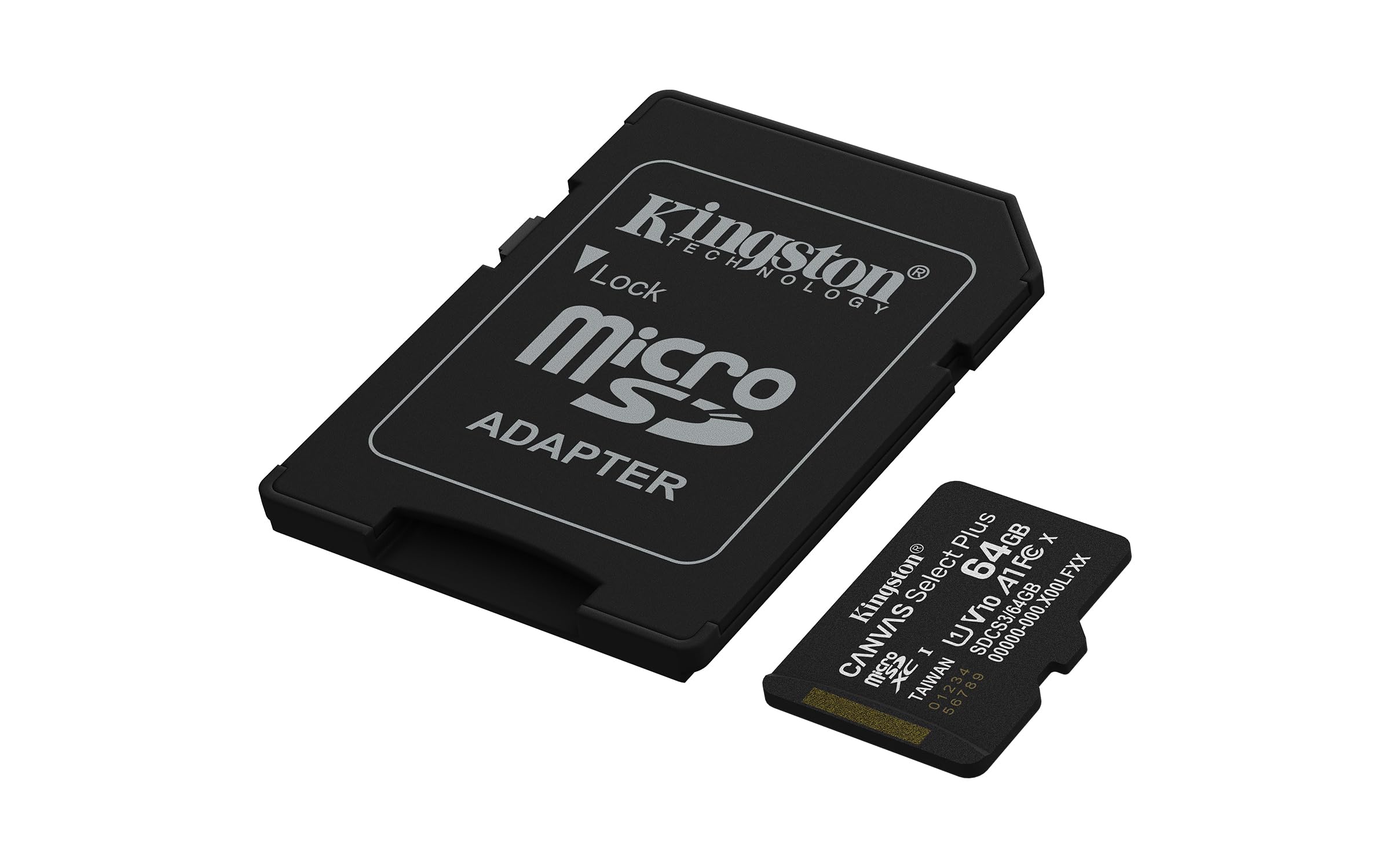 Kingston Tarjeta De Memoria MicroSD, Canvas Select Plus Gen3, Capacidad: 64GB, Clase 10, UHS-I, U1, V10, A1 Lectura: 100MB/s, SKU: SDCS3/64GB