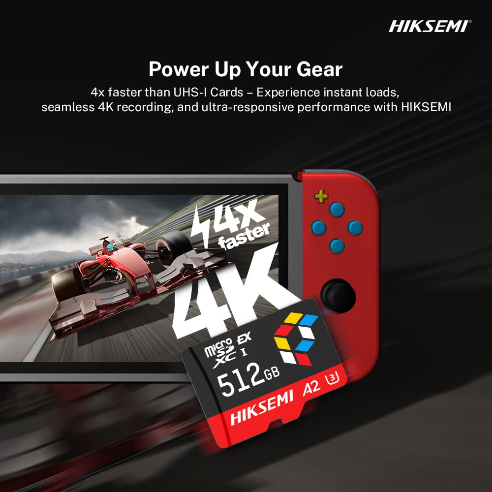 HIKSEMI Tarjeta microSD Express G3 Pro, para Switch 2, Video 4K, Velocidad: 900MB/s, PCIe NVMe, A2 V30 U3 (256, GB)