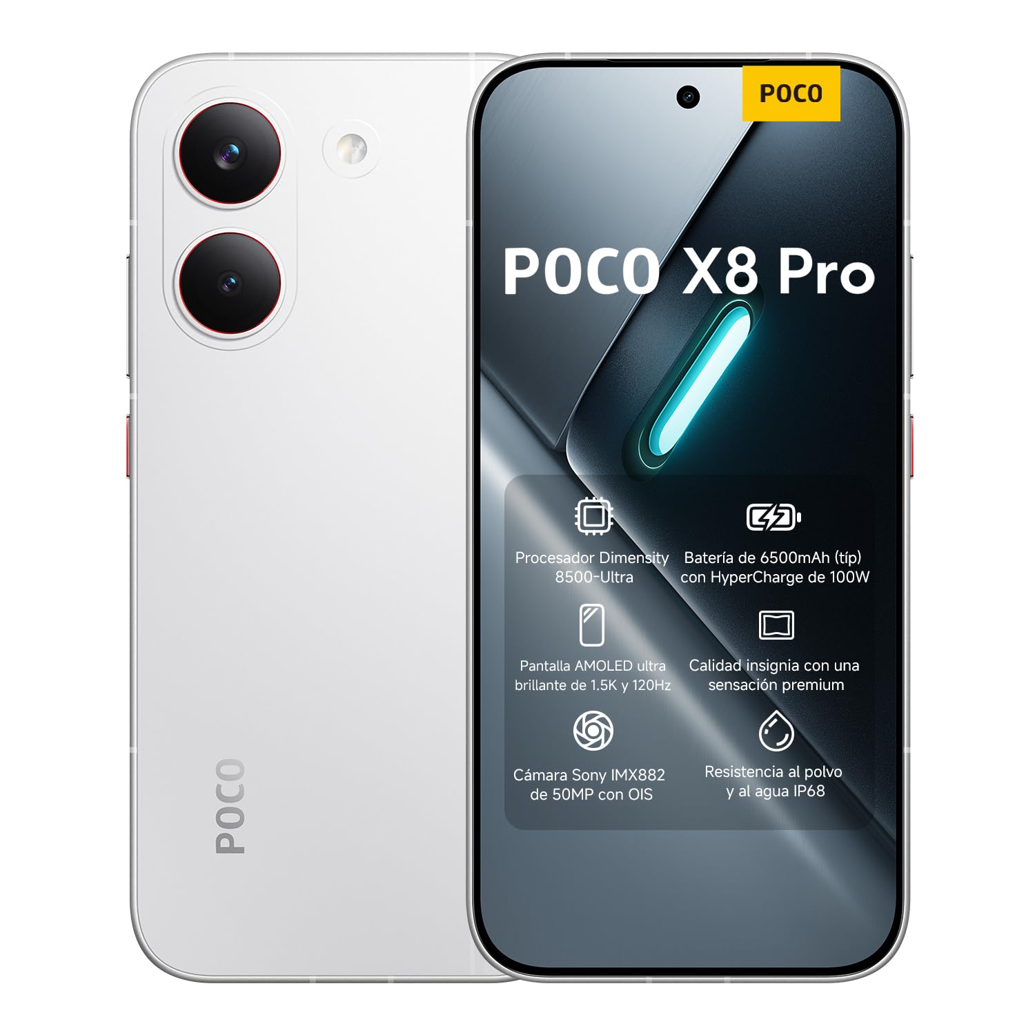 Xiaomi Poco X8 Pro Celular 8GB Ram+256gb Rom Blanco C?mara de 50MP