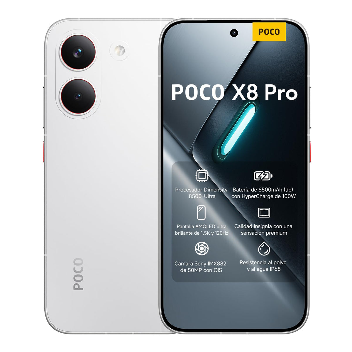 Xiaomi Poco X8 Pro Celular 8GB Ram+256gb Rom Blanco C?mara de 50MP