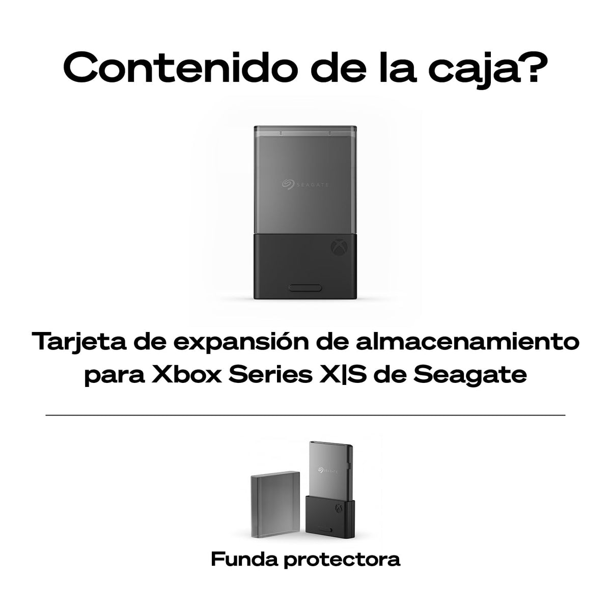 Seagate Tarjeta de expansión de Almacenamiento para Xbox Series X|S 2TB Unidad de Estado sólido - SSD de expansión NVMe para Xbox Series X|S (STJR2000400)