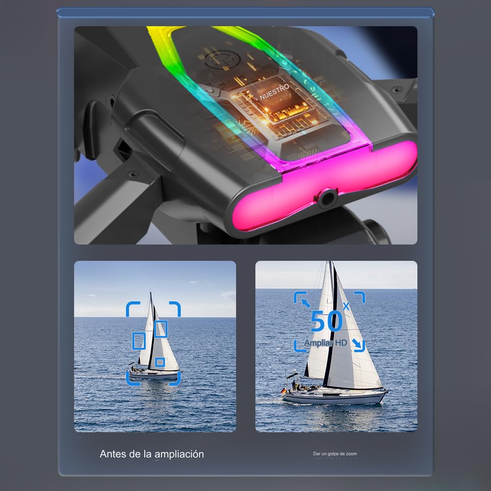 NACOOL drone profesional, mini drone, adecuado para principiantes en drones y entusiastas de la fotografía.