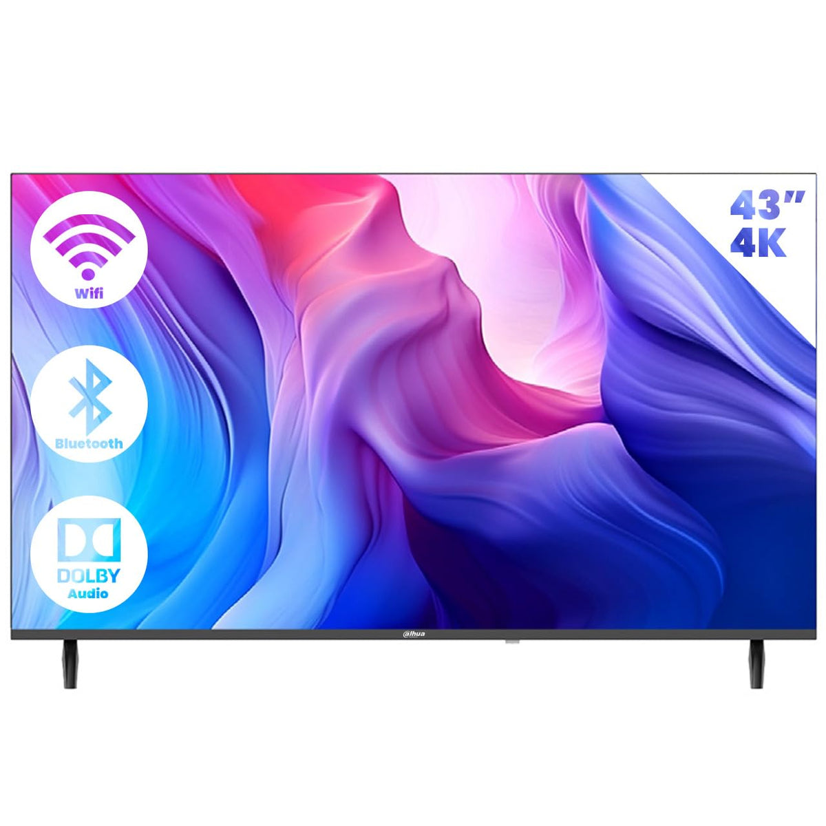 Dahua Smart TV 43” Full HD Android TV | WiFi | Frameless | Youtube, Netflix y Más | HDMI, USB, Bluetooth | Bajo Consumo Energético | Televisión Inteligente
