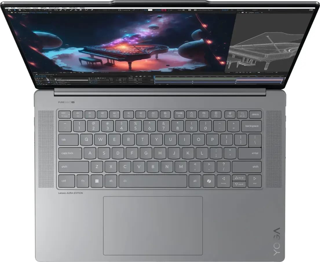 Lenovo Yoga Slim 7i 15ILL9 Aura Edition Copilot+ Ordenador portátil: Intel Core Ultra 7 256V, pantalla táctil 15.3" 2.8K 500 nit 120Hz, 16GB de RAM DDR5, 1TB SSD, teclado retroiluminado, Windows 11