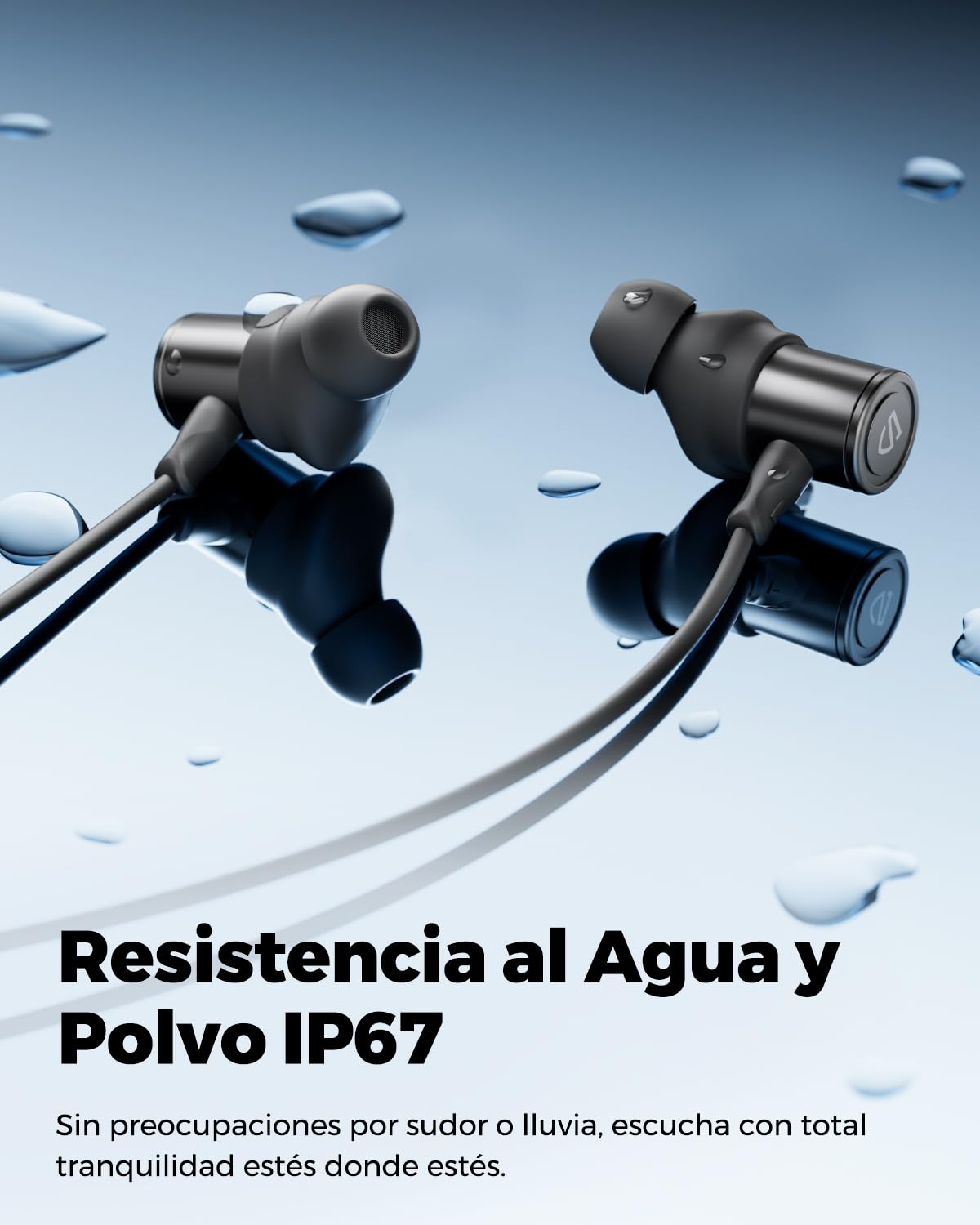 SoundPEATS Q40HD Audífonos Deportivos Hi-Res LDAC Drivers Duales 11mm IP67