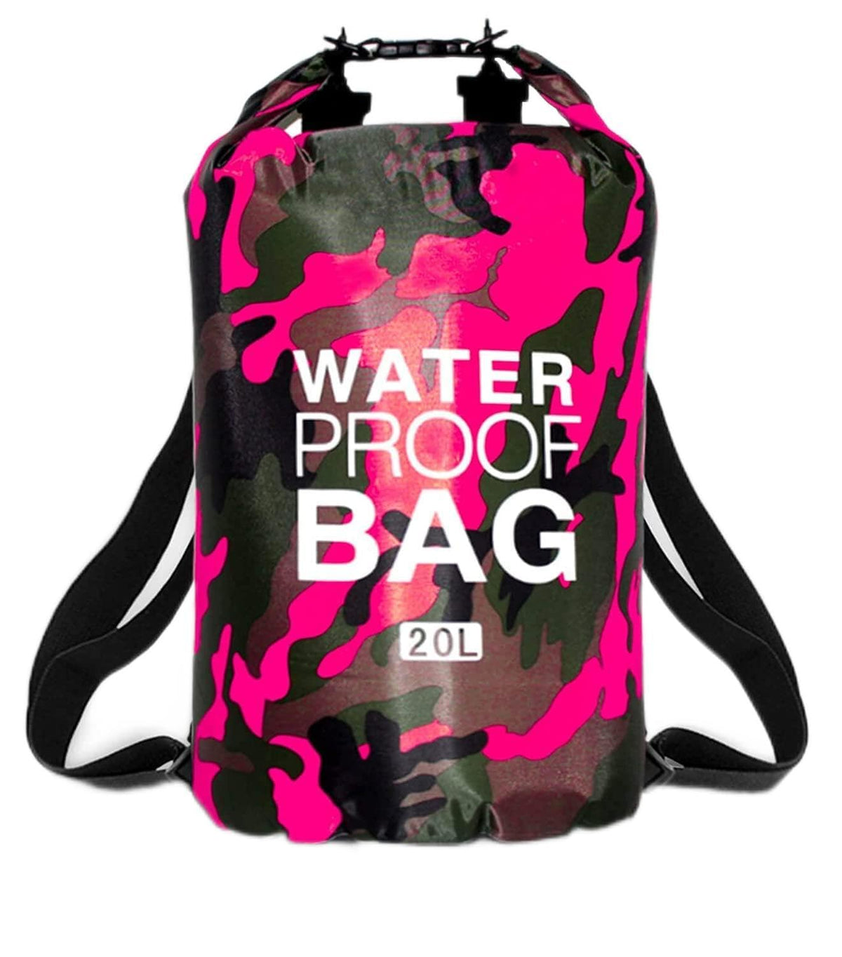 Bolsa Impermeable,Dry Bag 10l 20l 30l con Correa de Hombro Ajustable,Bolsa Estanca Impermeable para Kayak,Rafting,Natación, mochila impermeable para senderismo y deportes acuáticos. (Rosa roja, 10L)