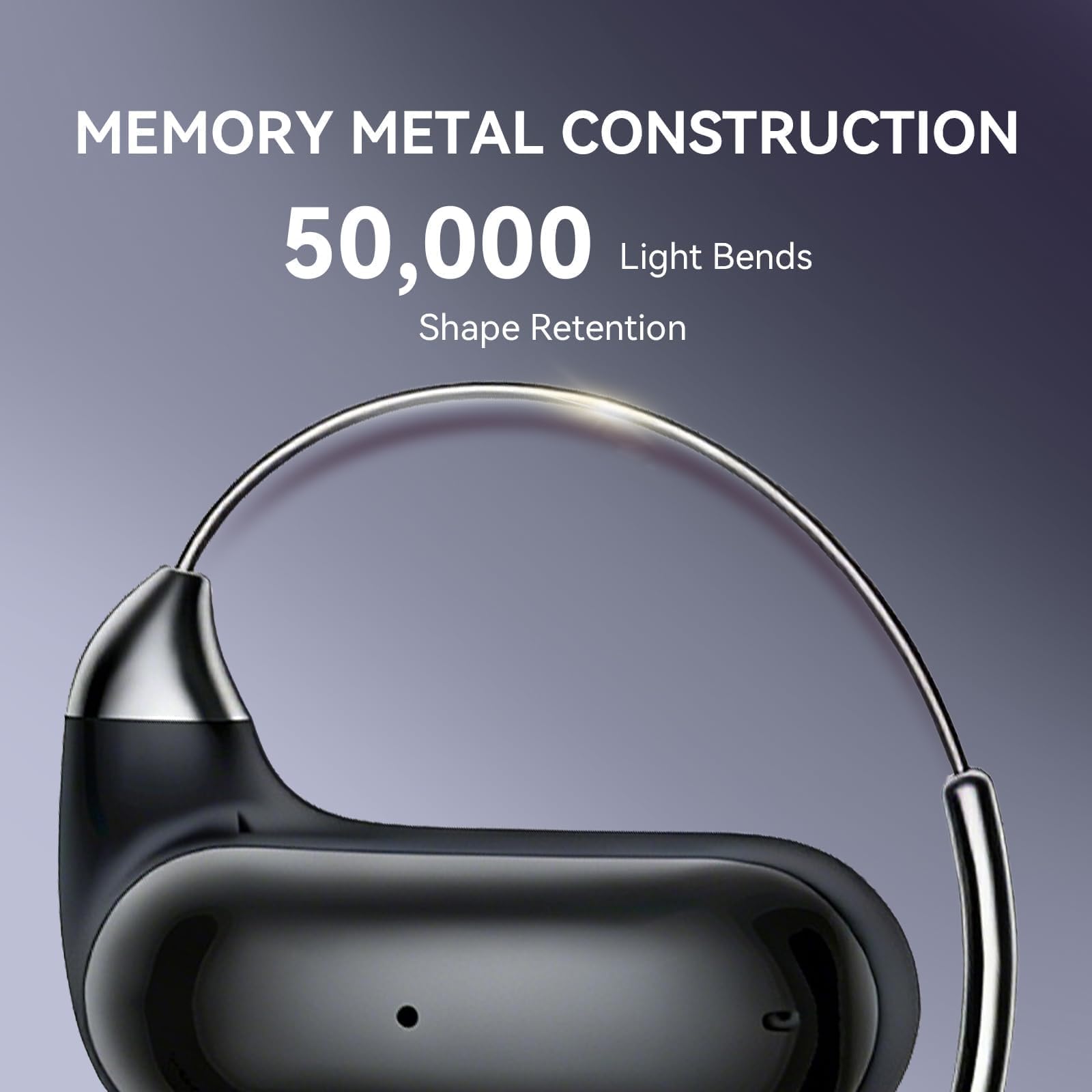 Xmenha - Auriculares de oído abierto inalámbricos, Bluetooth, auriculares de conducción de aire óseo, con ganchos para correr