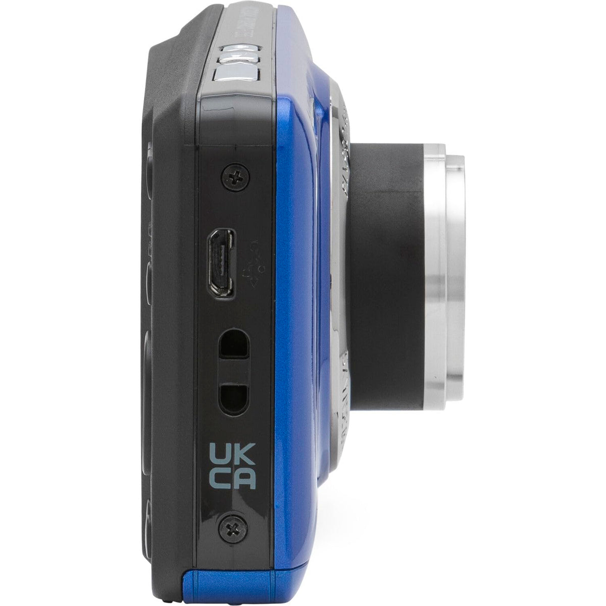 Kodak PIXPRO FZ55 - Cámara digital azul de 16 MP, zoom óptico de 5X, 28 mm, gran angular, 1080P, cámara LCD Full HD de 2,7 pulgadas, tarjeta y lector de 64 GB + funda + portafolios de memoria +