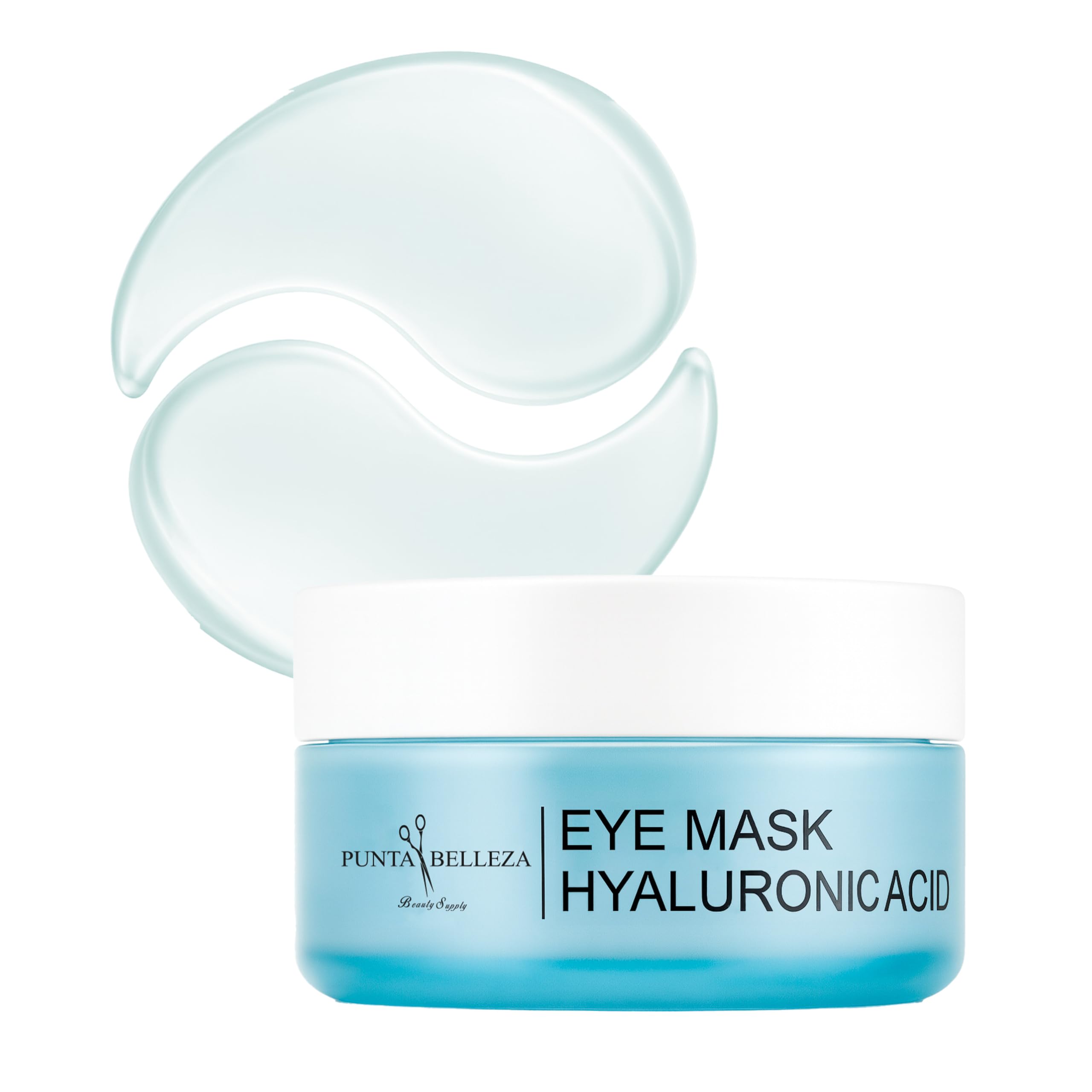Punta Belleza | Parches para Ojos con Ácido Hialurónico y Glicerina | Hidrogel Hidratante Anti Ojeras, Bolsas y Líneas Finas | 60 Piezas