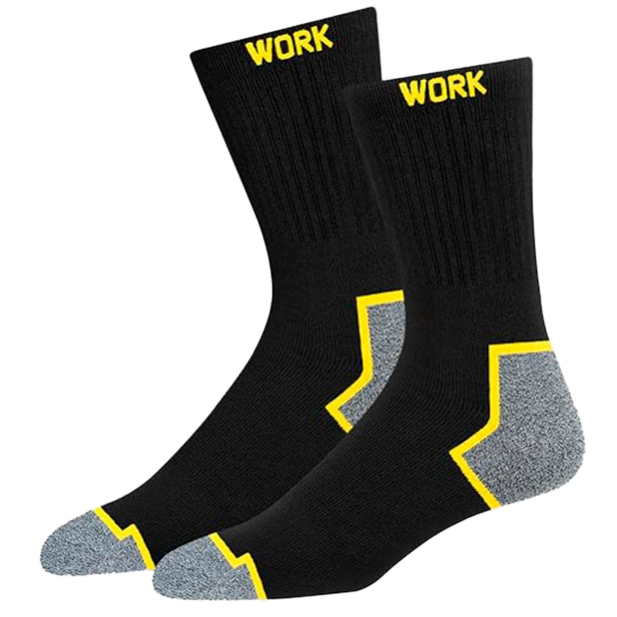 Calcetines Negros De Trabajo Ultra Reforzados -10 Pares