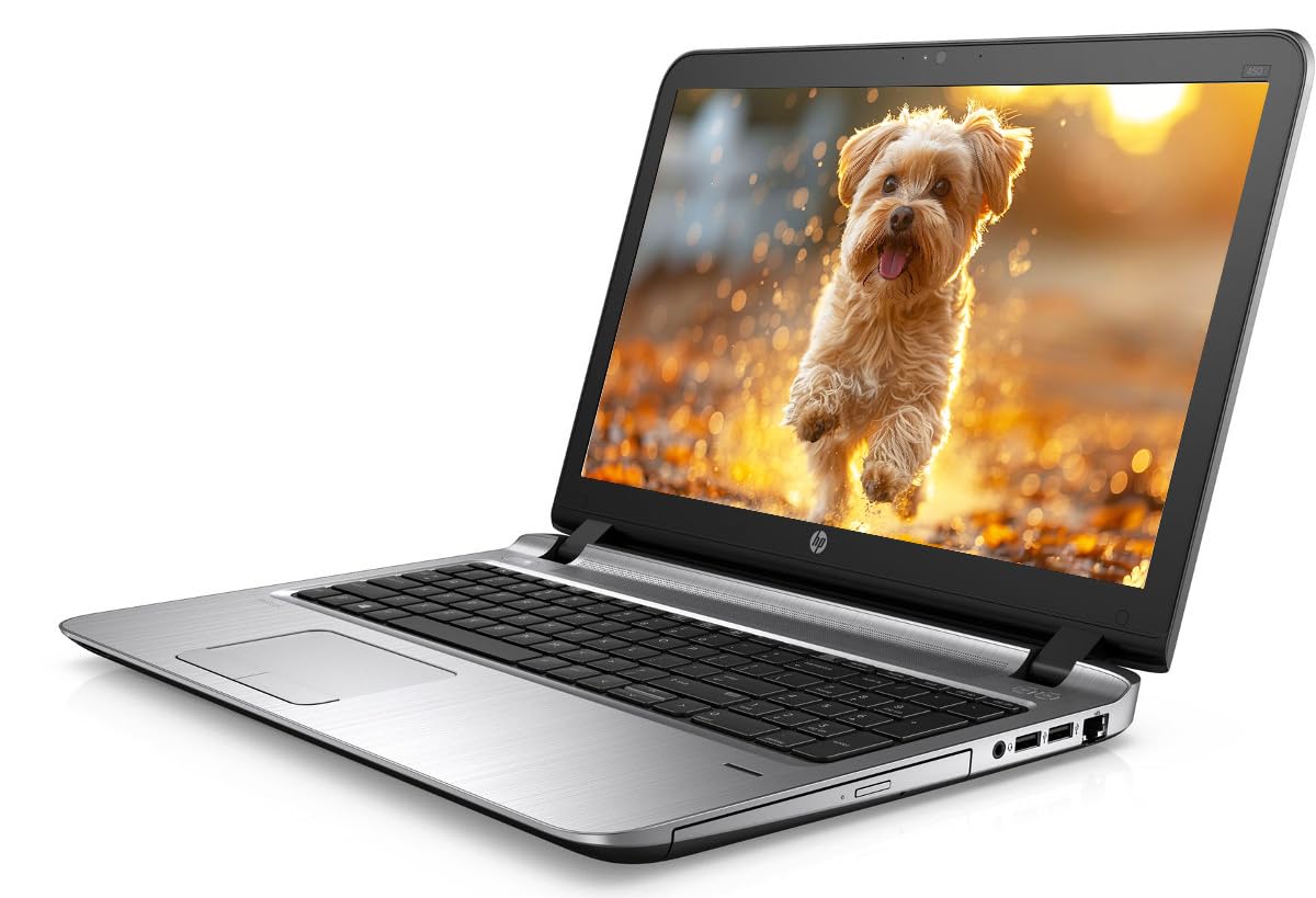 HP ProBook 450 G3 Portátil de 15.6", 6th Gen Dual Core i3-6100 3.70 GHz, 16GB RAM, 256GB SSD, Lector de Huellas Dactilares, HDMI, VGA, Windows 10 Pro (reacondicionado)