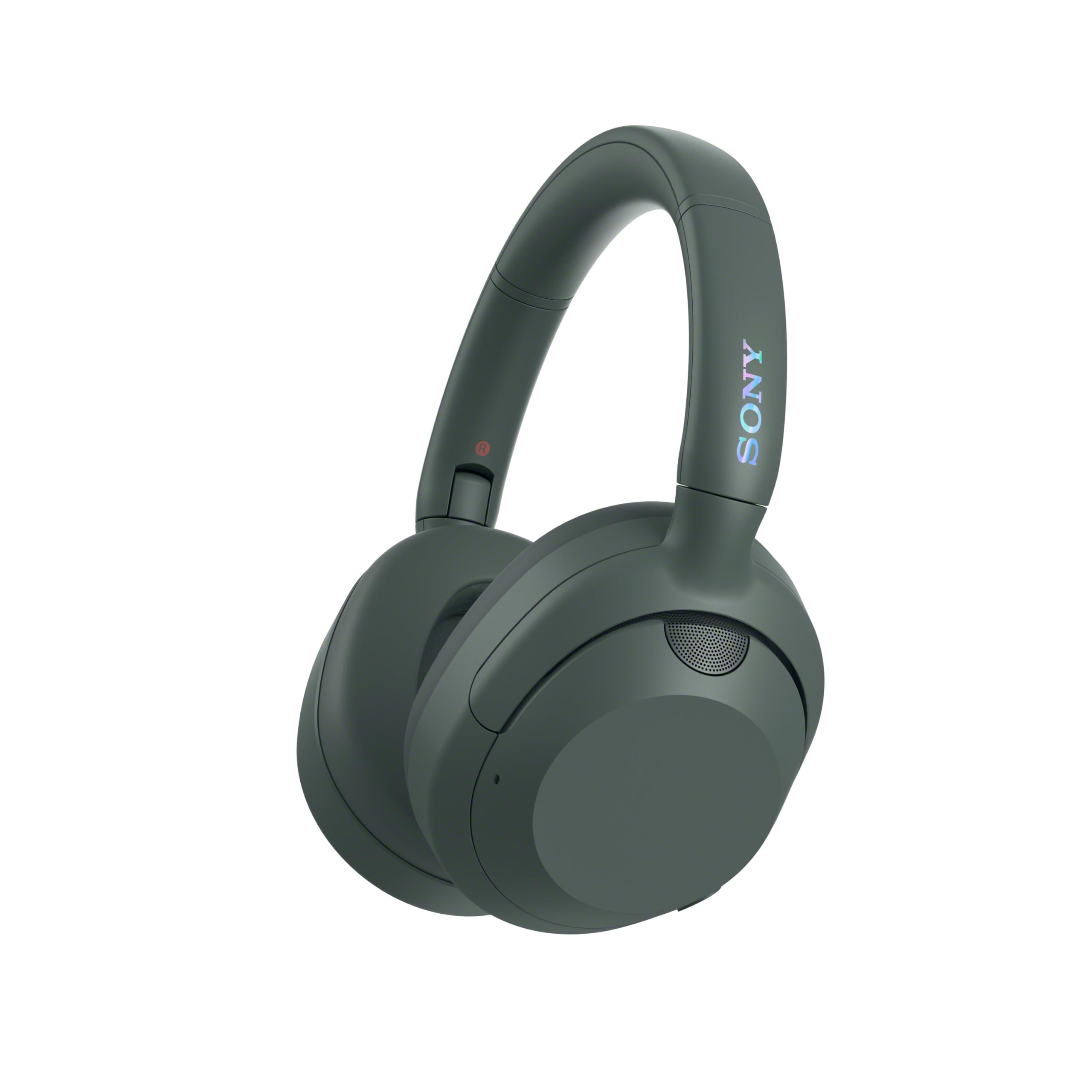 Sony ULT Wear Auriculares Bluetooth supraaurales con cancelación de Ruido, 30 Horas de batería, Bajos potentes, Control por Voz Alexa, Gris ULT900N