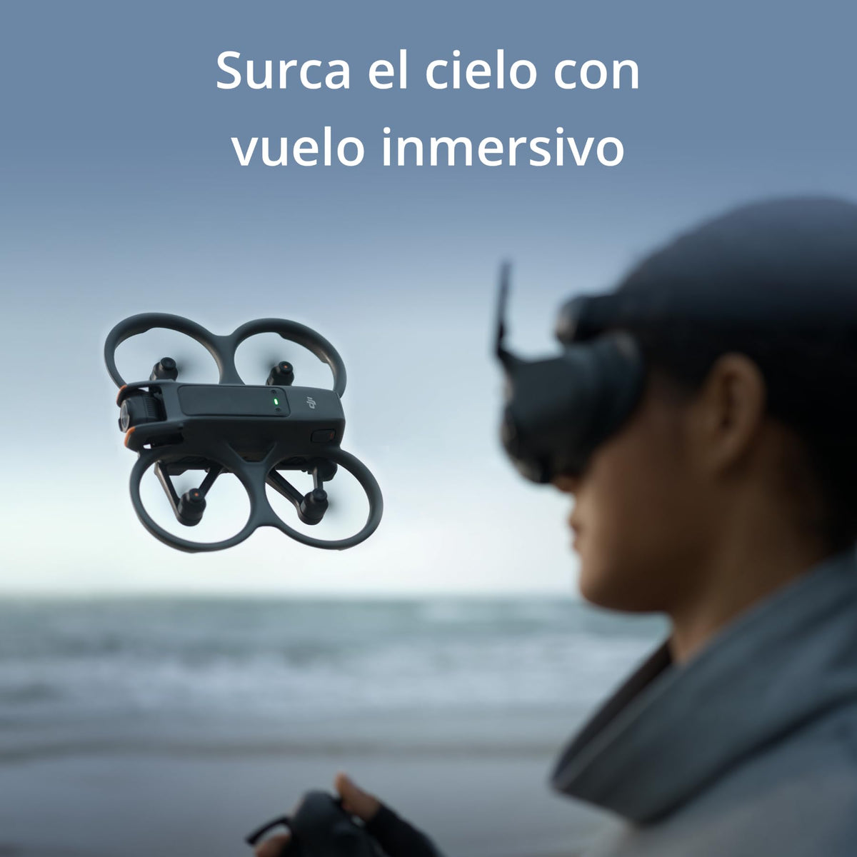 DJI Pack Avata 2 Vuela Más (3 baterías), dron FPV con cámara 4K, acrobacias con un toque, protector de hélices integrado, dron con cámara con Goggles 3 y RC Motion 3