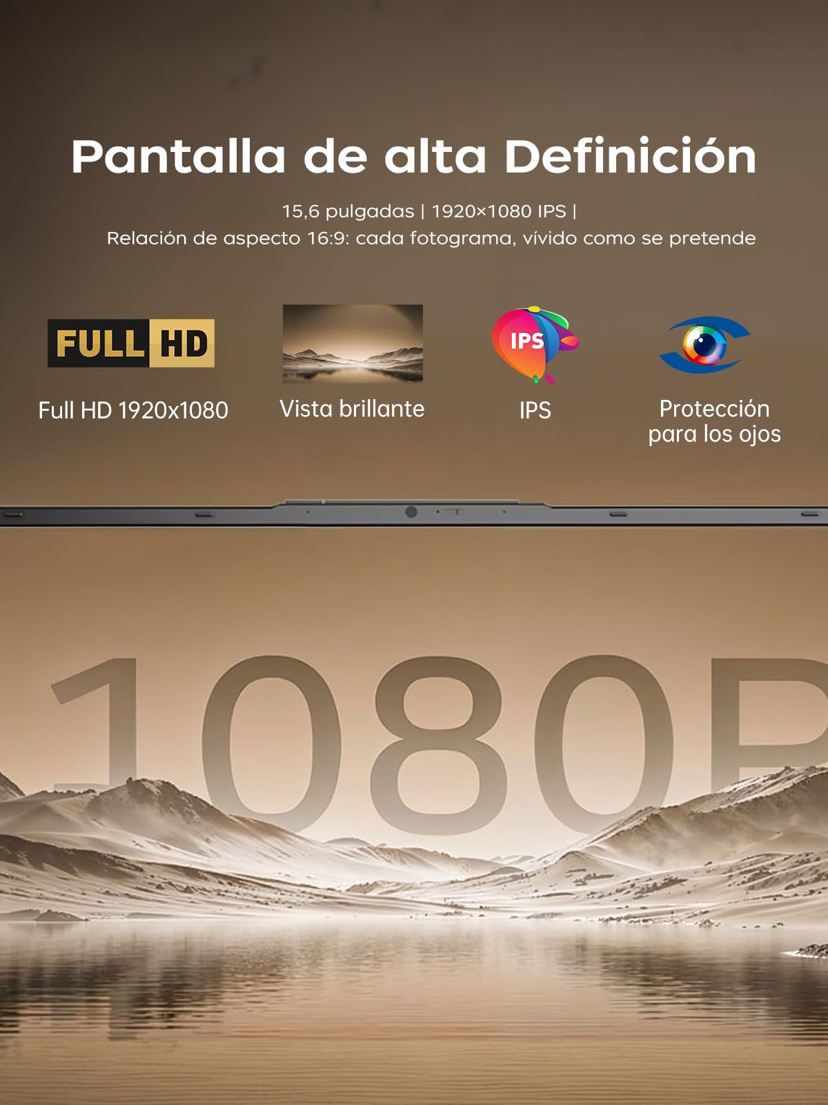 KAIGERR Laptop Ryzen 5 7430U (6C/12T, hasta 4.3GHz) 16GB RAM 512GB SSD Computadora Portátil Win 11 Pro, 15.6" FHD, WiFi 6 +BT5.2,Laptop Gamer Teclado Físico en Español,Casa, Negocio, Oficina