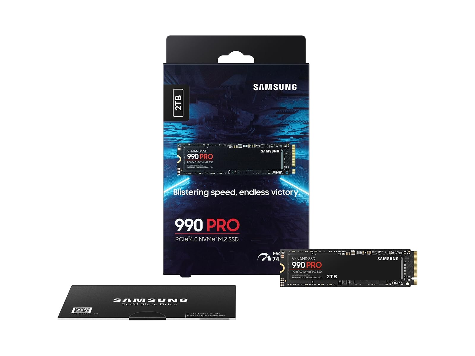 Samsung Serie 990 Pro - 2TB PCIe Gen4. X4 NVMe 2.0c - SSD Interno M.2 (MZ-V9P2T0B/AM)