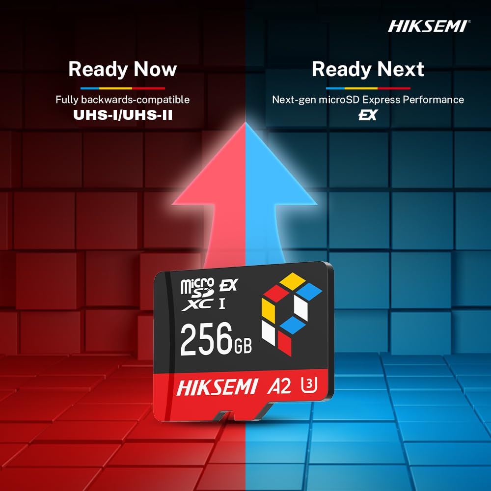 HIKSEMI Tarjeta microSD Express G3 Pro, para Switch 2, Video 4K, Velocidad: 900MB/s, PCIe NVMe, A2 V30 U3 (256, GB)