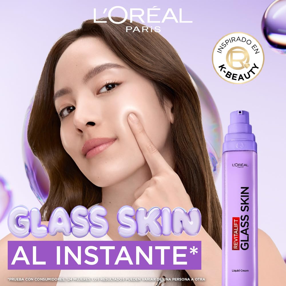 L'Oréal Paris Kit Ácido Hialurónico: Sérum Rostro + Sérum Ojos, 2 piezas. Hidrata intensamente y rellena líneas de expresión