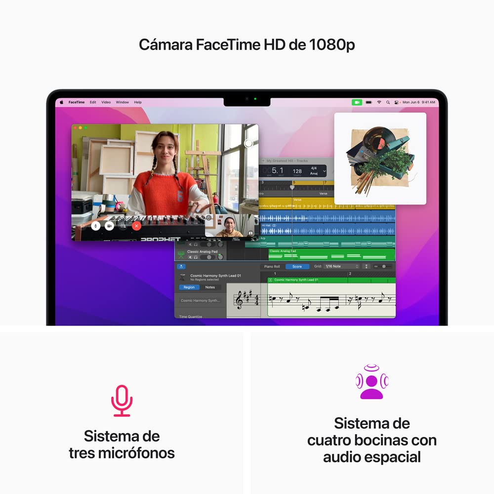 Apple MacBook Air (13.6 Pulgadas, 2022) con Chip M2, 24 GB RAM, 512 GB SSD, CPU de 8 núcleos/GPU de 10 núcleos - Medianoche