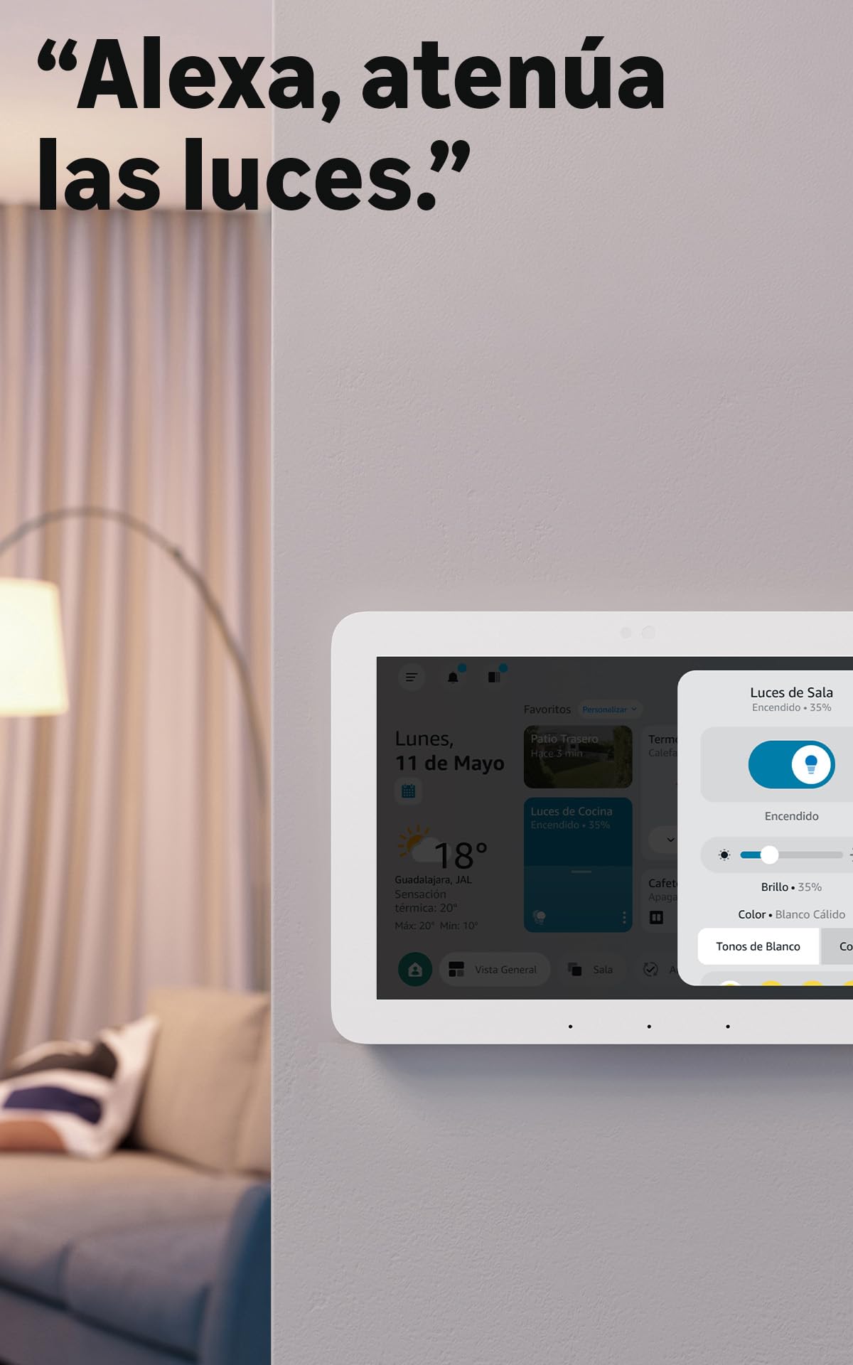 Amazon Echo Hub (modelo más reciente), Panel de Casa Inteligente de 8” con Alexa, Compatible con miles de dispositivos, con el Acceso Anticipado de Alexa+