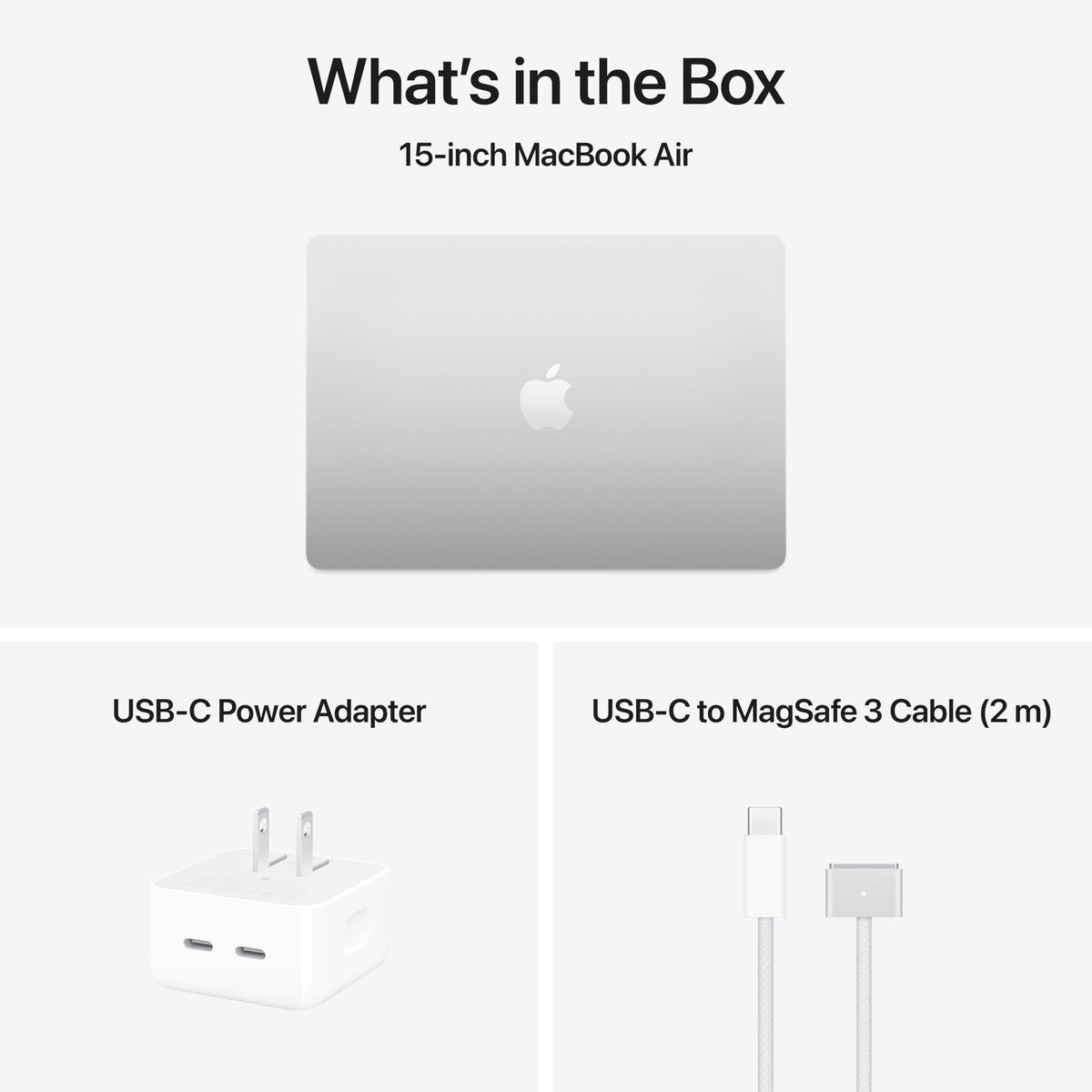 2025 Apple MacBook Air con Apple M4 Chip (15-Pulgadas, 24GB RAM, 512GB SSD de Almacenamiento) (QWERTY English) Plateado (Reacondicionado)