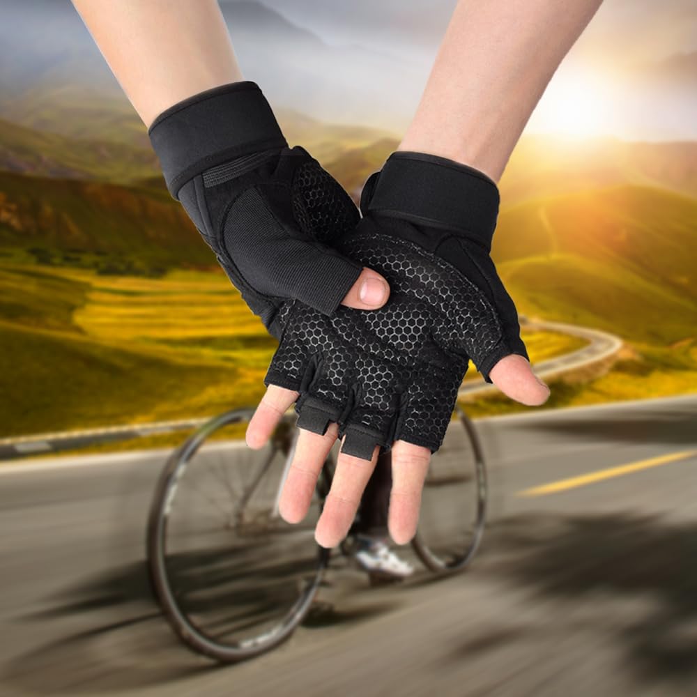EASYTAO Guantes Deportivos, Guantes para Gimnasio con Protección de Muñecas