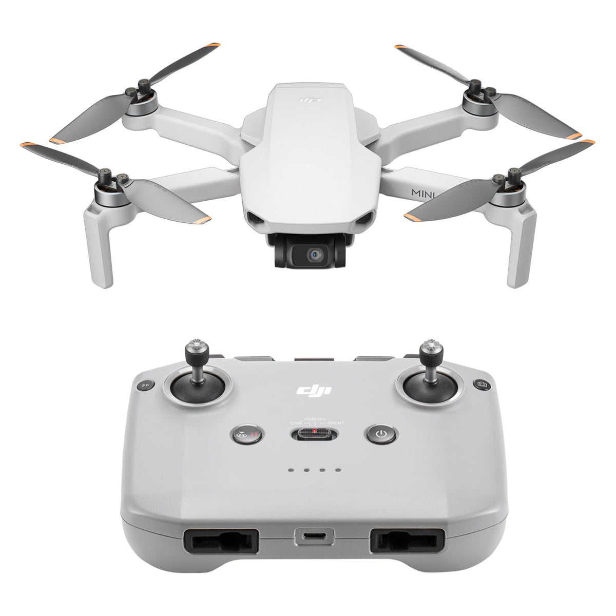 DJI Mini 4K, dron con cámara 4K UHD para adultos, menos 249 g, estabilización de cardán 3 ejes, transmisión video de 10 km, retorno automático, resistencia al viento, 1 batería para un tiempo