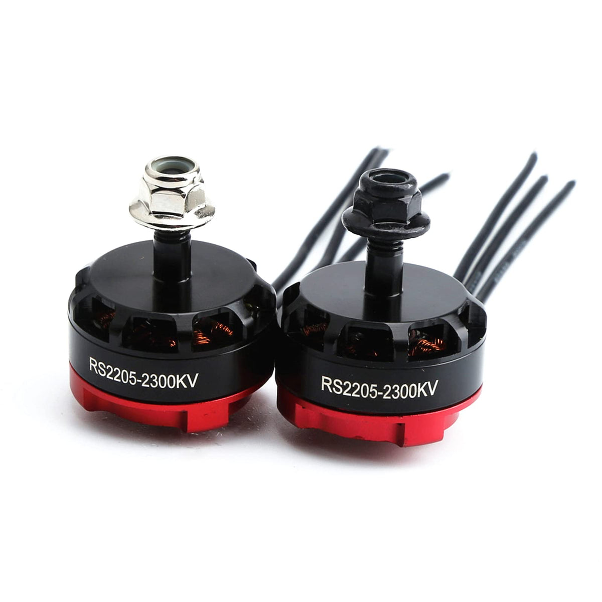 Motor sin escobillas 2205 2300KV, 4 Uds.rotación inversa y Motor de rotación hacia adelante para multicóptero de Dron de carreras de control remoto FPV