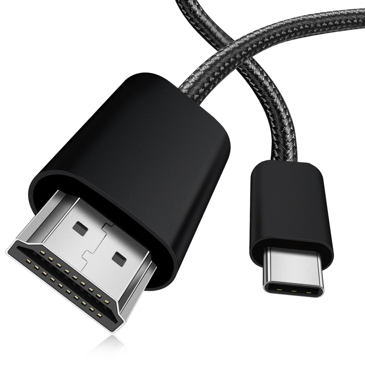 Autbye Cables HDMI, Cable USB C 3.1 a HDMI 1.8M, 4K@30Hz Adaptador Tipo C a HDMI, Compatible con iMac, MacBook, Samsung Galaxy S21 Note 9/8 S8, iPhone 15/15 Plus/15 Pro/ 15 Pro MAX, Huawei, iPad