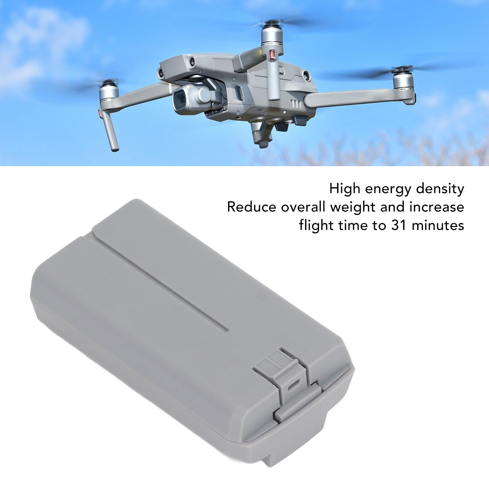 Batería de Vuelo Inteligente Mini 2 para Dron MINI2 SE, Batería de Litio para Drones de 7,7 V 2250 MAh con Gestión Inteligente