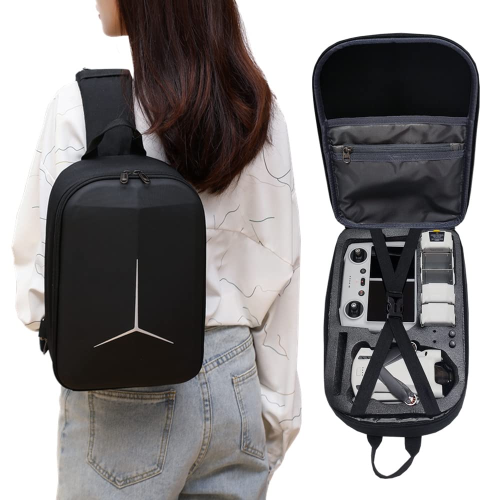 Beswow Mochila de viaje para DJI MINI 3/MINI 3 PRO Bolsa de almacenamiento Mochila de mensajero Bolsa de pecho portátil Caja de moda para DJI Mini 3/Mini 3 Pro Bolsa de hombro Accesorios