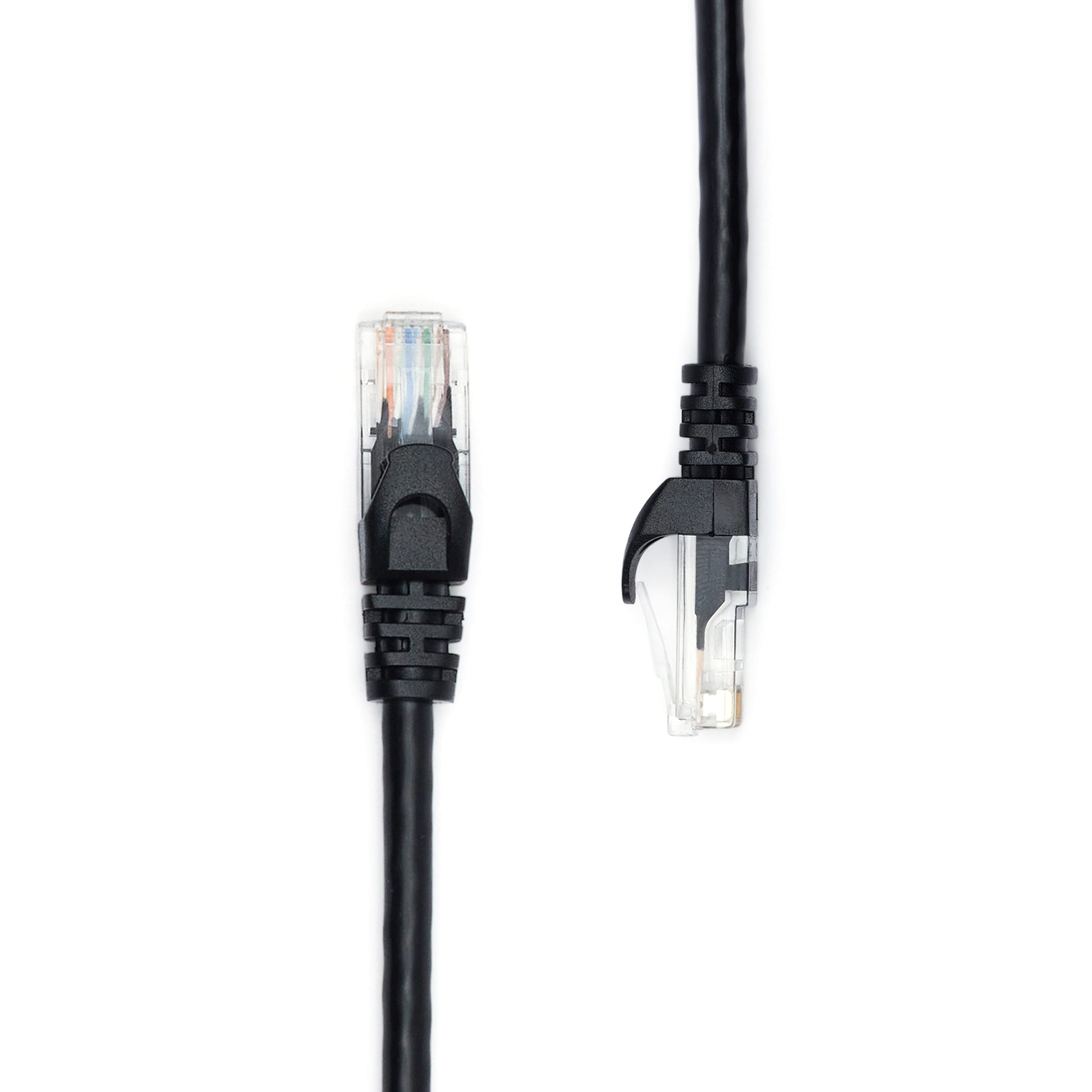 Amazon Basics Cable de conexión Ethernet Cat 6 RJ45, cable de alta velocidad de 10 Gpbs, 250 MHz, sin enganches, 3 m, negro, para impresora
