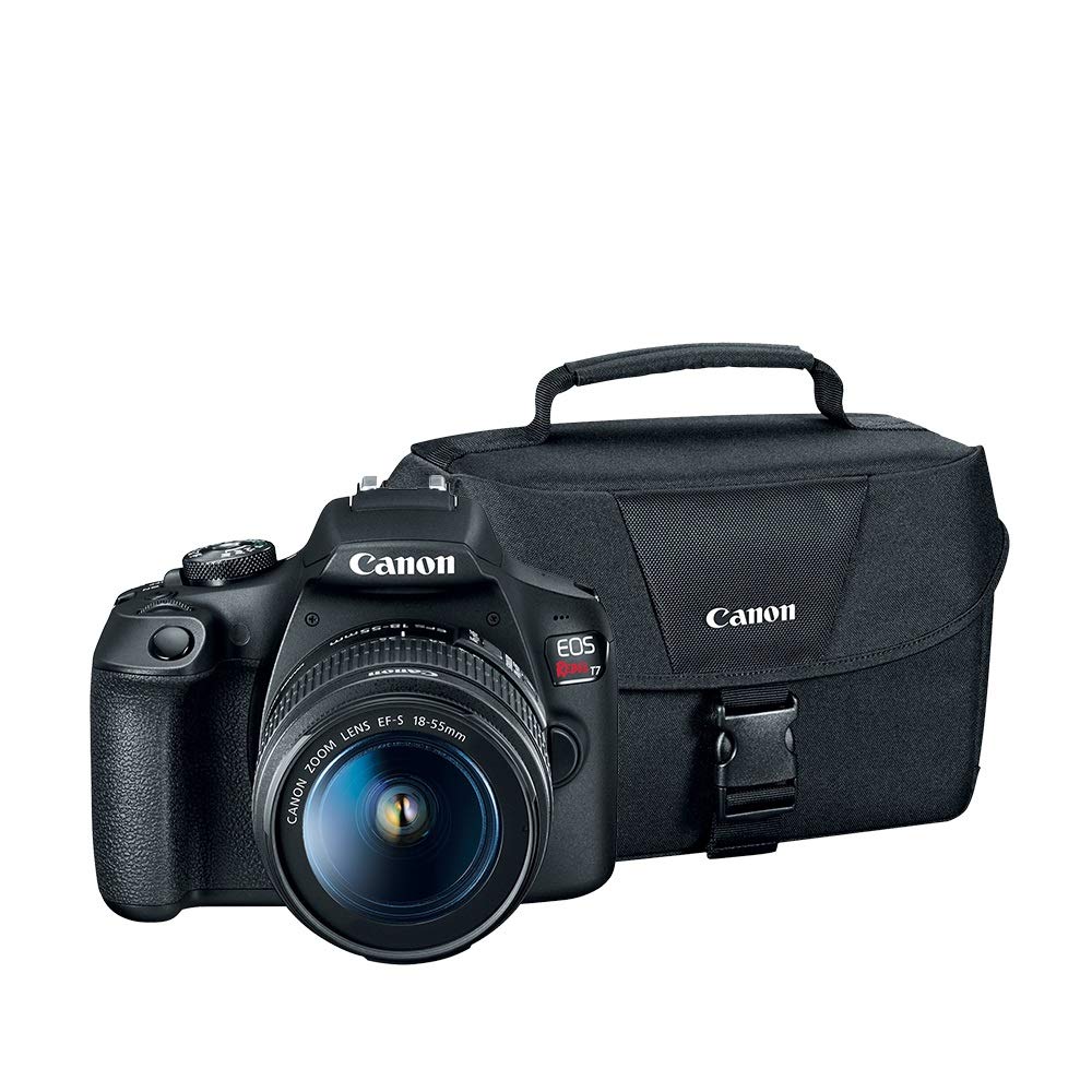 Canon T7 18-55 + 200ES + Curso ABC de la Fotografía Oficial Mexicana, Black