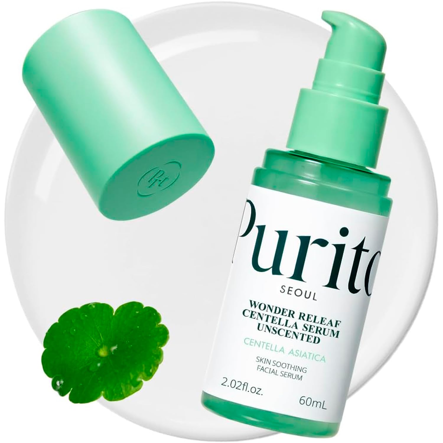 PURITO serum facial con centella asiatica 60 ml - suero hidratante calmante sin fragancia - serum coreano k beauty para piel sensible