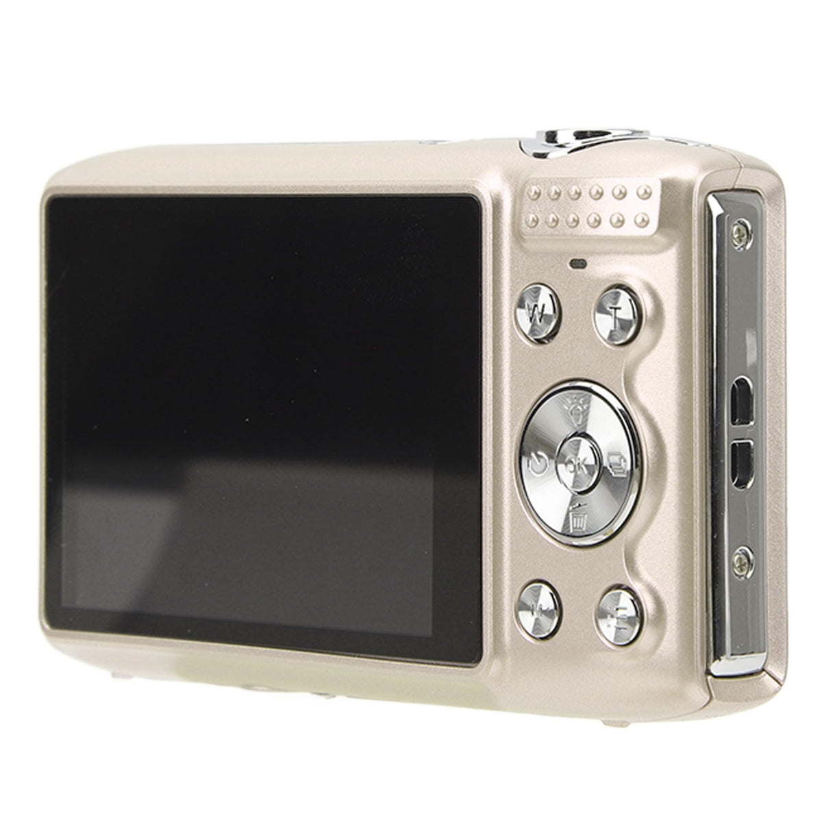 Cámara Digital 4K Yunseity, 58MP con Zoom 16X, Pantalla TFT HD 2.88 Pulgadas, Oro Dorado