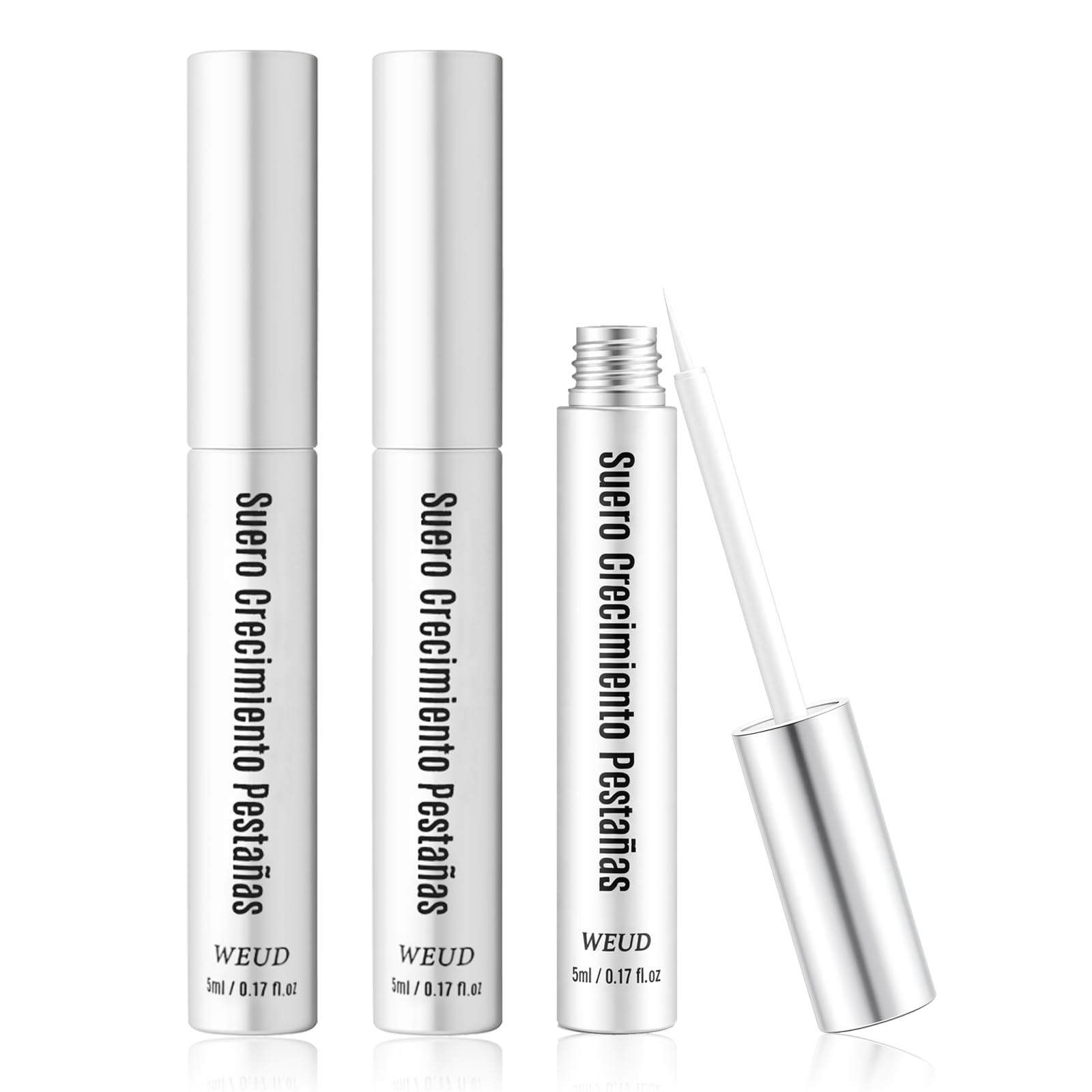 WEUD Serum Pestañas Coreano con Multi Péptido y Biotina B7, Suero Profesional para el Crecimiento de Pestañas, Fórmula de Péptidos Compuestos para Mejora el Crecimiento de Pestañas, Funciona Rápido