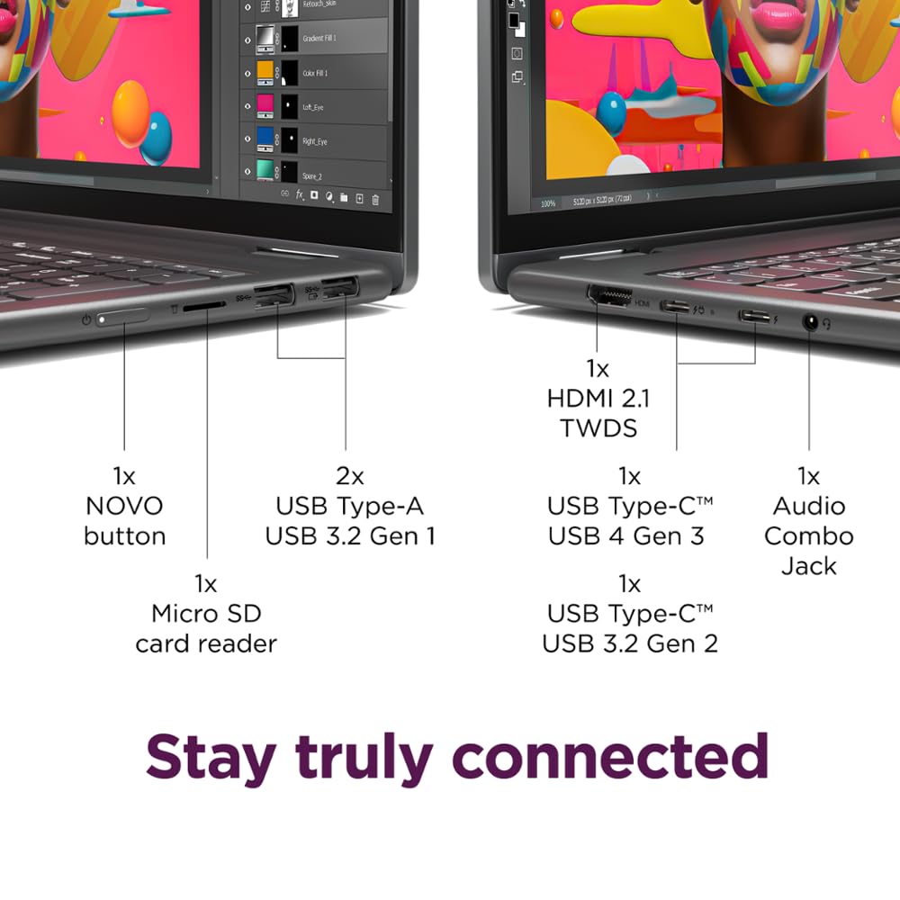 Lenovo Yoga 7i 2 en 1 16" Touch Core Ultra 7 16GB 1TB Gris 83DL0002US