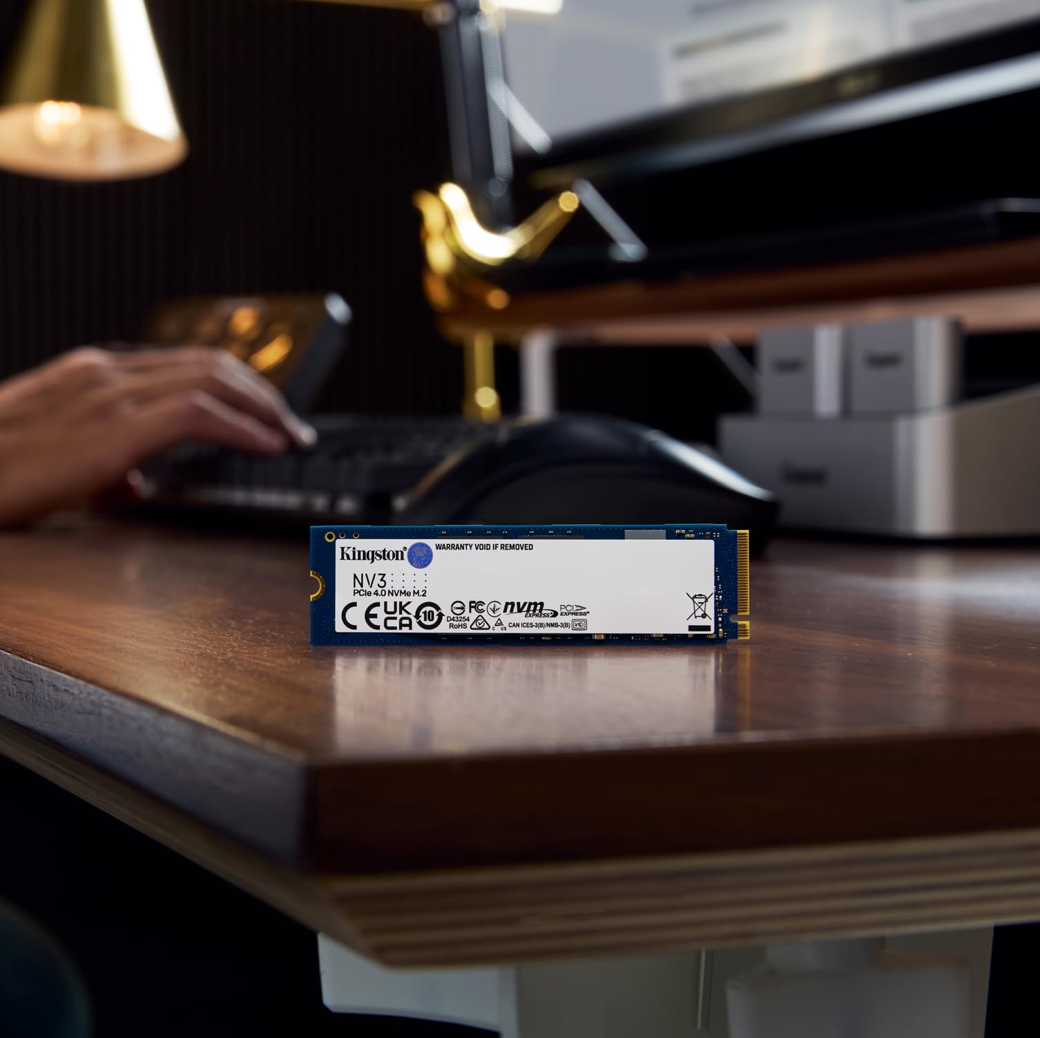 Kingston SSD NV3, Capacidad: 1000GB, Factor de Forma: M.2 2280, Interfaz: NVMe PCIe Gen 4.0 x 4 Carriles, Lectura: 6000MB/s y Escritura: 4000MB/s, SKU: SNV3S/1000G