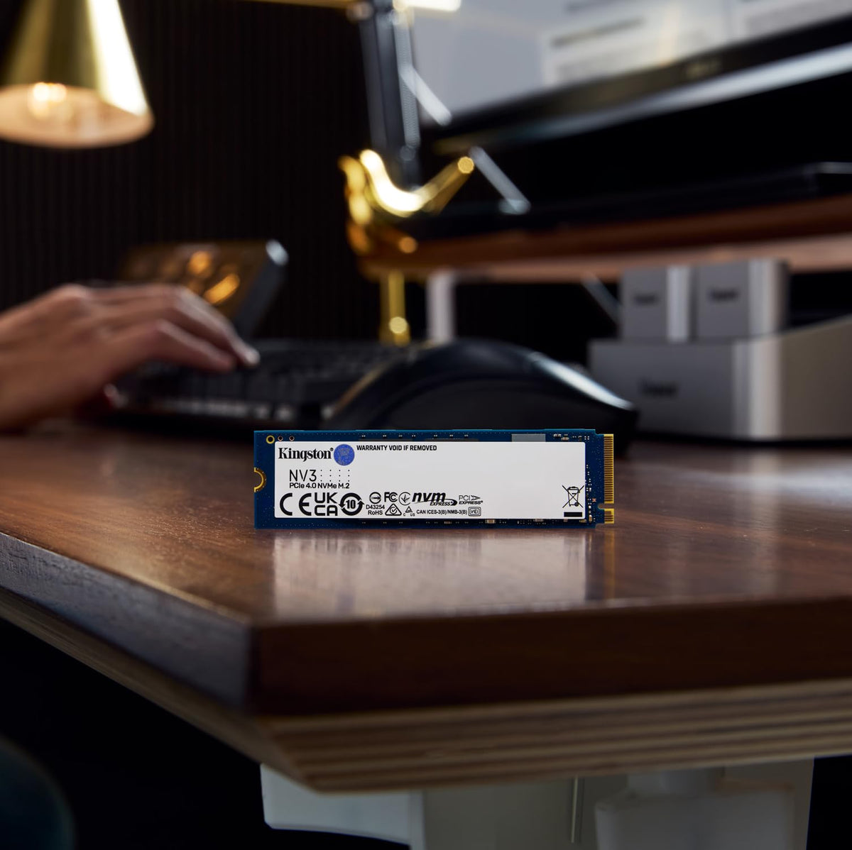 Kingston SSD NV3, Capacidad: 1000GB, Factor de Forma: M.2 2280, Interfaz: NVMe PCIe Gen 4.0 x 4 Carriles, Lectura: 6000MB/s y Escritura: 4000MB/s, SKU: SNV3S/1000G