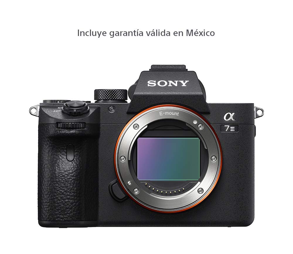 Sony Cámara Alpha α7M3 con sensor de imagen Full-Frame 35mm y 24.2 MP. Sensor CMOS Exmor R™