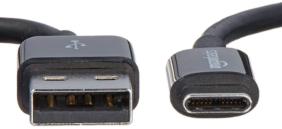 Amazon Basics Cable de carga rápida USB-C a USB-A 2.0, 480 Mbps, certificado USB-IF, para iPhone 16/15, iPad, Samsung Galaxy y tabletas, 1,83 m, color negro