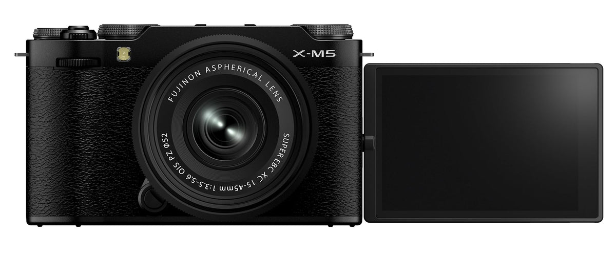 FUJIFILM X-M5 Cámara Digital sin Espejo XC15-45mmF3.5-5.6 OIS PZ Kit de Lentes - Negro