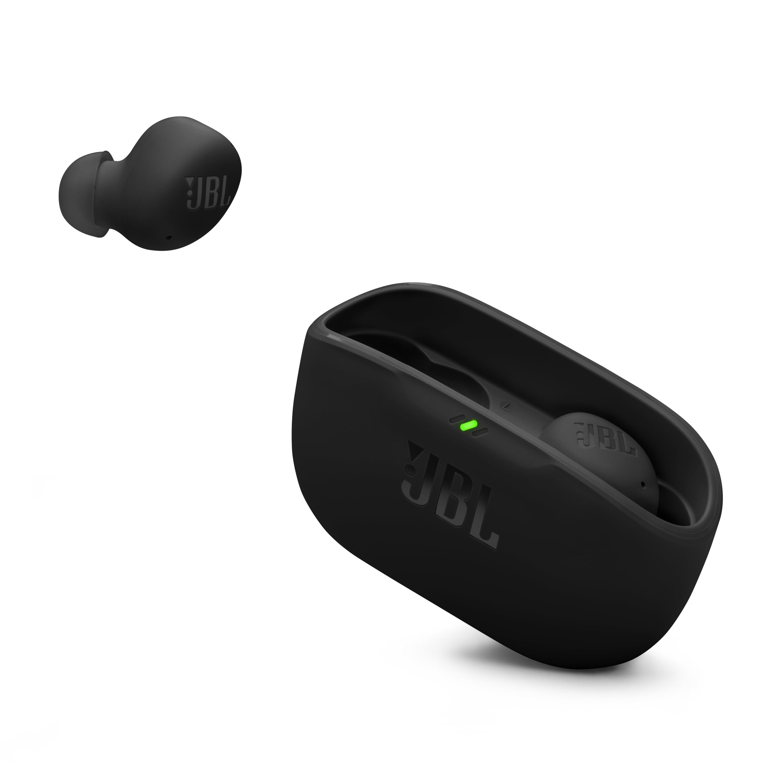 JBL Vibe Buds 2, True Wireless NC Buds, Oval Tube, ANC + Smart Ambient, IP54 - Negro