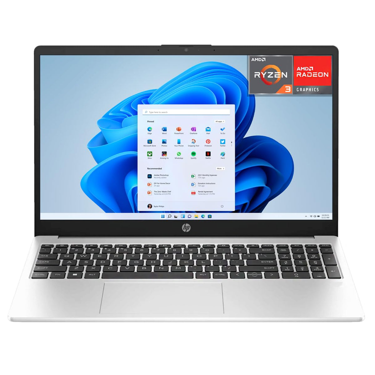 HP Laptop 255 G10 AMD Ryzen 3 7330U 8GB RAM 512GB SSD 15.6" Windows 11 Home Teclado en Español