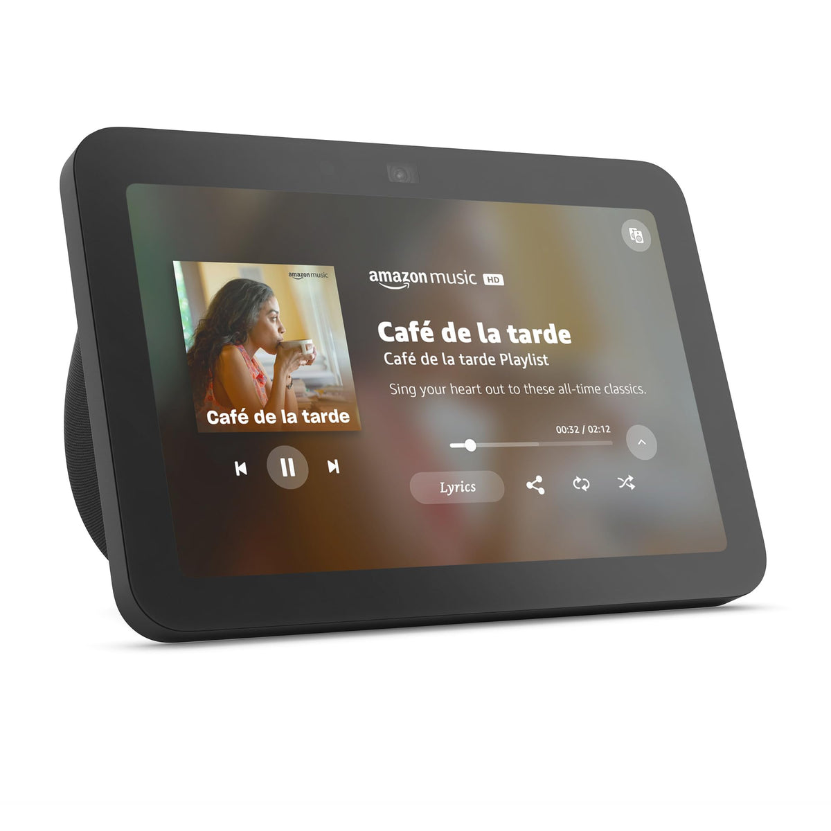 Amazon Echo Show 8 (3.ª generación), Con audio espacial, hub de Casa Inteligente y Alexa, Negro, con el Acceso Anticipado de Alexa+