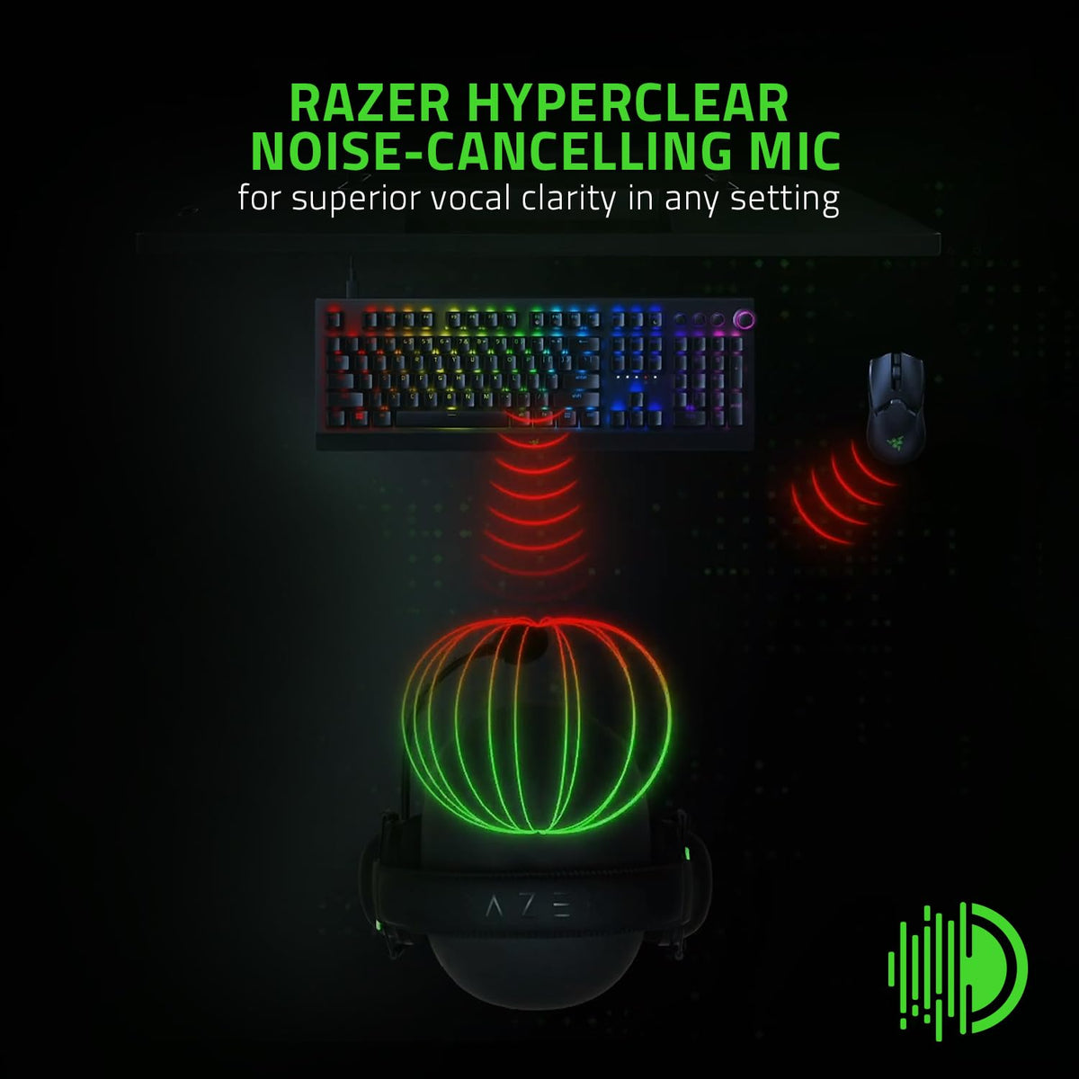 Razer BlackShark V2 X Auriculares para juegos con cable USB Esports: sonido envolvente 7.1,micrófono con cancelación de ruido, color negro (Reacondicionado)