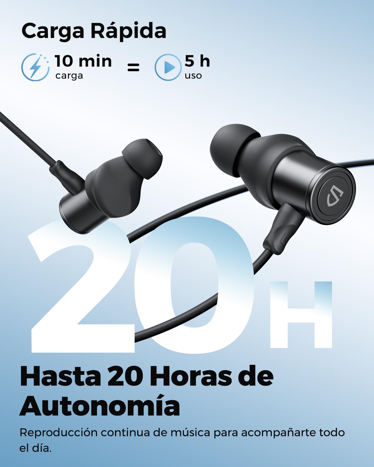 SoundPEATS Q40HD Audífonos Deportivos Hi-Res LDAC Drivers Duales 11mm IP67