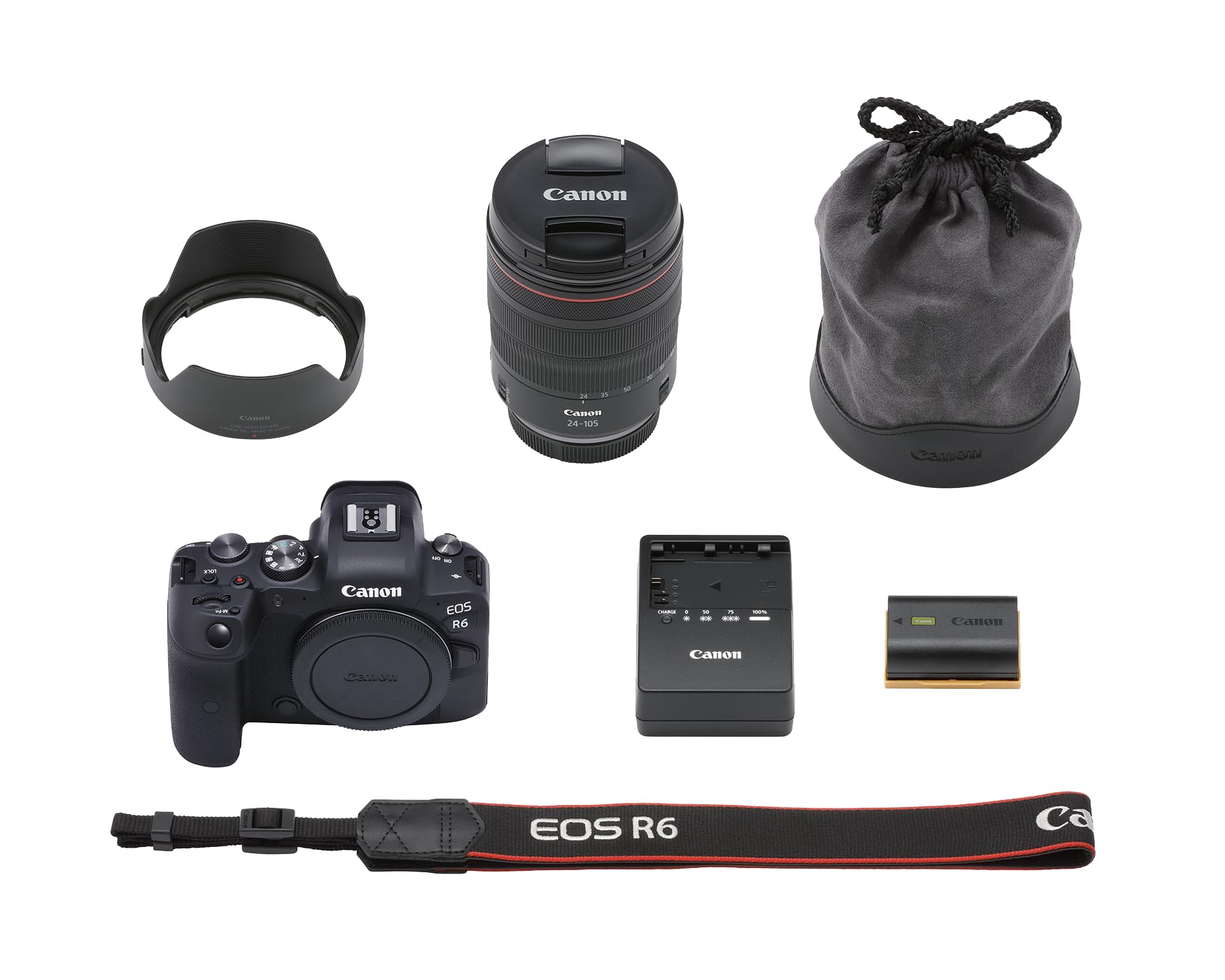 Canon Cámara EOS R6 + Lente RF24-105mm F4 L IS USM de Full-Frame/vídeo 4K